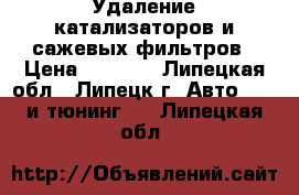 Удаление катализаторов и сажевых фильтров › Цена ­ 1 500 - Липецкая обл., Липецк г. Авто » GT и тюнинг   . Липецкая обл.